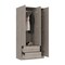 Tuhome Austral 3 Door Armoire with Drawers, Shelves, and Hanging Rod, Light Gray CLZ5534 - alternate 7